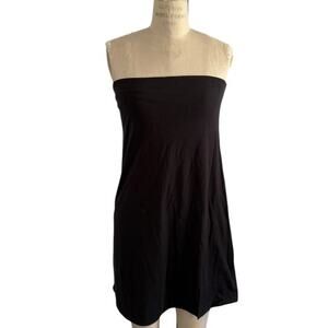 Skin Worldwide Organic Kayra Strapless Dress Size XL Black  NEW‎